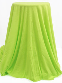 Electric Lime 100% Cotton 4x1 Rib Knit 44W