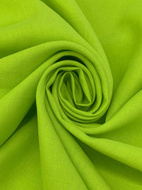 Vivid Lime 100% Linen Midweight Woven 56W