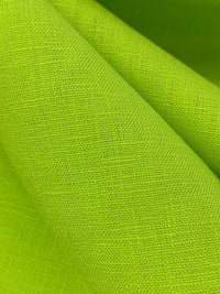 Vivid Lime 100% Linen Midweight Woven 56W
