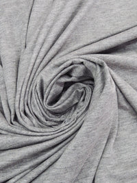 Heathered Aluminum Gray Rayon/Lycra Jersey Knit 58W