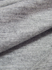 Heathered Aluminum Gray Rayon/Lycra Jersey Knit 58W