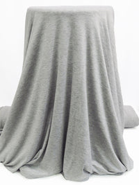 Heathered Aluminum Gray Rayon/Lycra Jersey Knit 58W