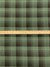 Artichoke/Carob/Muted Cream 100% Linen Plaid Shirt Weight Woven 58W