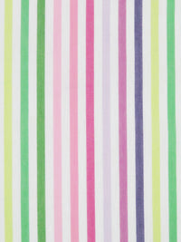 Kelly Green/Flamingo/Jazzberry Jam Purple/Multi Cotton/Lycra Vertical Stripe Design Stretch Voile 44W