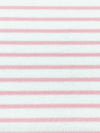 White/Pink Cotton/Lycra Horizontal Stripe Interlock Knit 60W