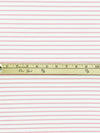 White/Pink Cotton/Lycra Horizontal Stripe Interlock Knit 60W