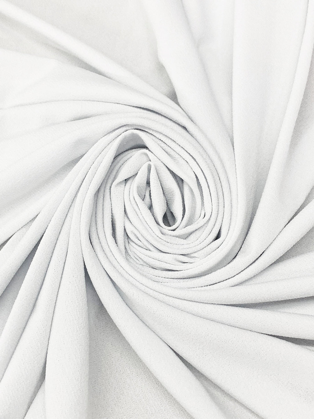 Classic White Polyester/Lycra Crepe ITY Knit 60W
