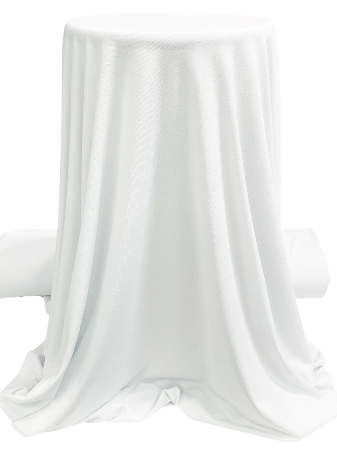 Classic White Polyester/Lycra Crepe ITY Knit 60W