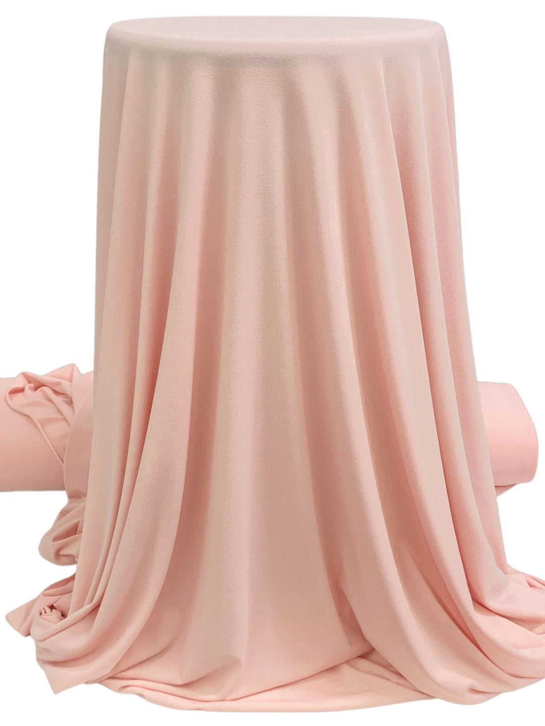 Champagne Pink Polyester/Lycra Crepe ITY Knit 59W