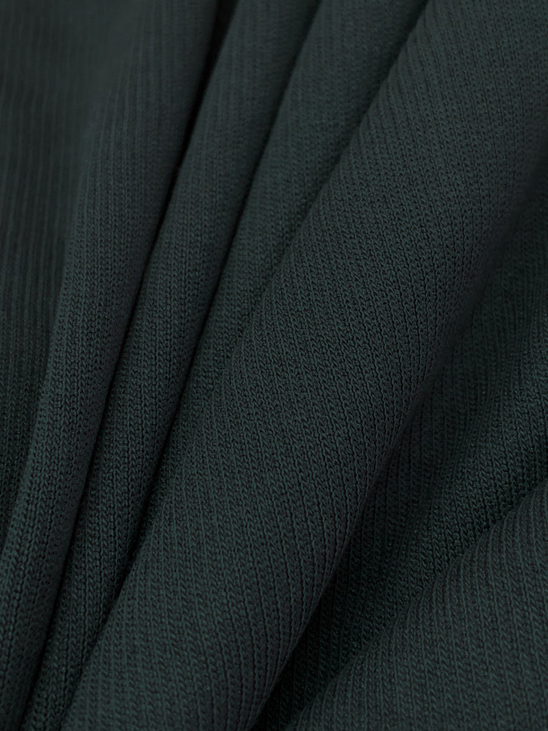 Gunmetal Cotton/Polyester Fine Interlock Knit 52W