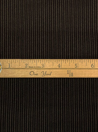 Midnight Espresso/Shadow Brown Rayon/Polyester/Lycra Vertical Pinstripe Stretch Suiting 56W