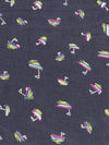 Midnight Navy/Dark Orchid Purple/Lemon/Multi 100% Polyester Sailboat Print Chiffon 58W