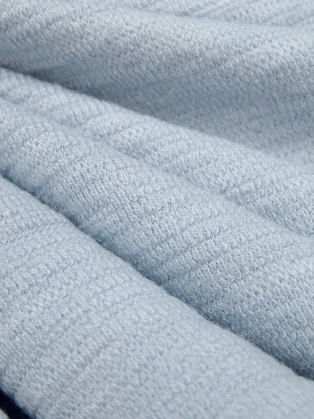 Beau Blue Cotton/Lycra Textured Double Knit - Nelly - 54W