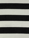 Black/Pale Tundra Gray Rayon/Lycra Horizontal Stripe Jersey Knit 60W