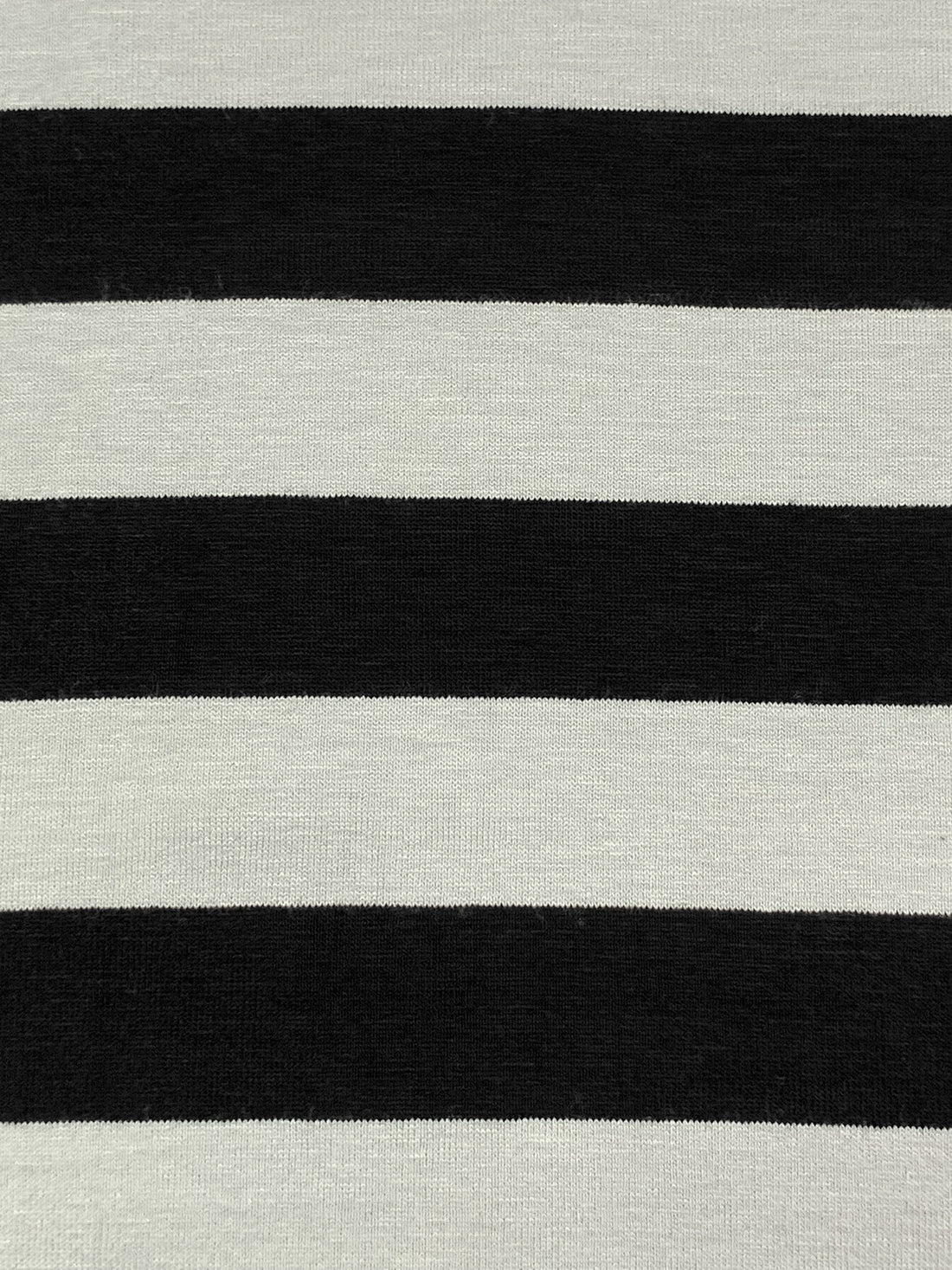 Black/Pale Tundra Gray Rayon/Lycra Horizontal Stripe Jersey Knit 60W