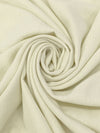 Antique Off-White 100% Wool Brushed Suiting - NY Designer - 58W