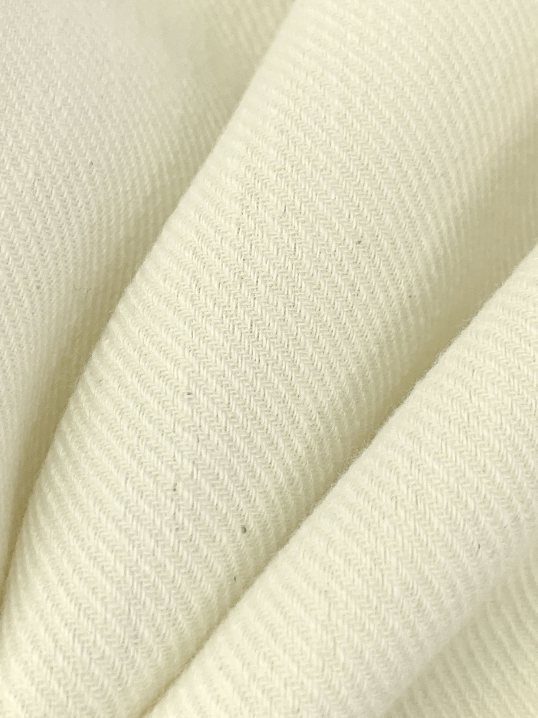 Antique Off-White 100% Wool Brushed Suiting - NY Designer - 58W