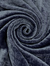 Cadet Blue 100% Rayon Velvet - NY Designer - 52W