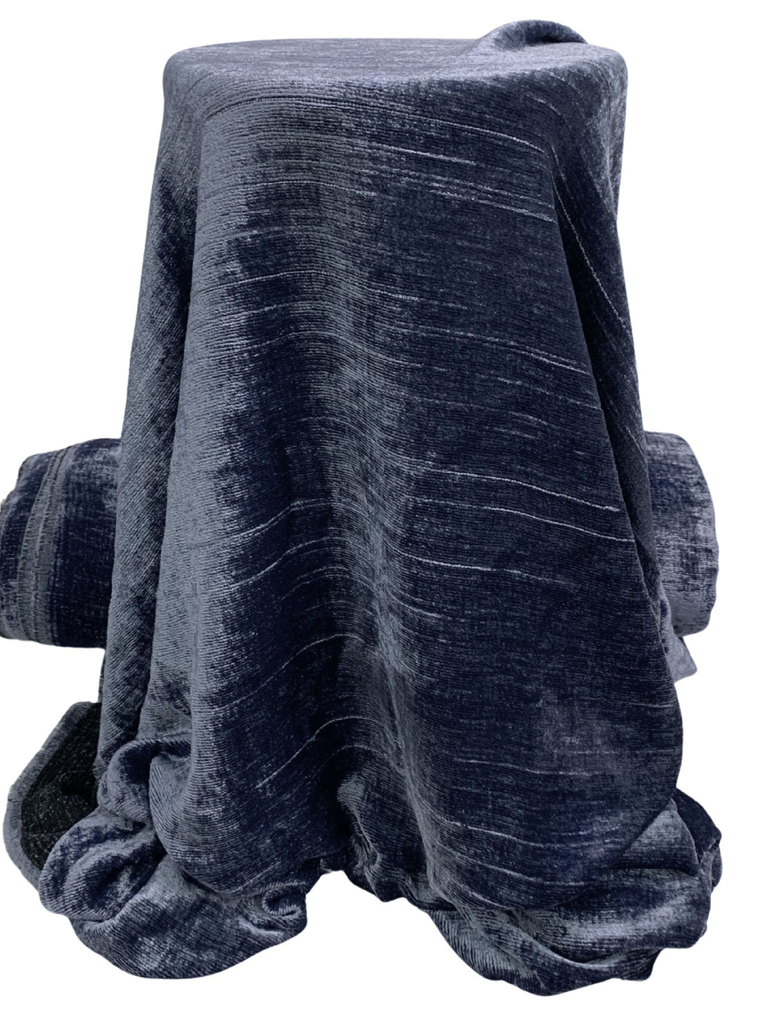Cadet Blue 100% Rayon Velvet - NY Designer - 52W
