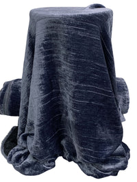 Cadet Blue 100% Rayon Velvet - NY Designer - 52W