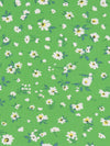 Mantis Green/White/Steel Blue/Multi Polyester/Lycra Floral Print Double Brushed Knit - LA Designer - 57W