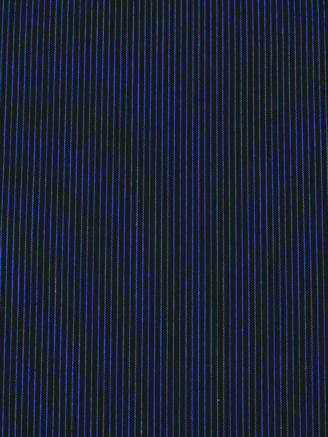 Black/Dark Blue 100% Cotton Vertical Stripe Weave Shirting - NY Designer - 44W
