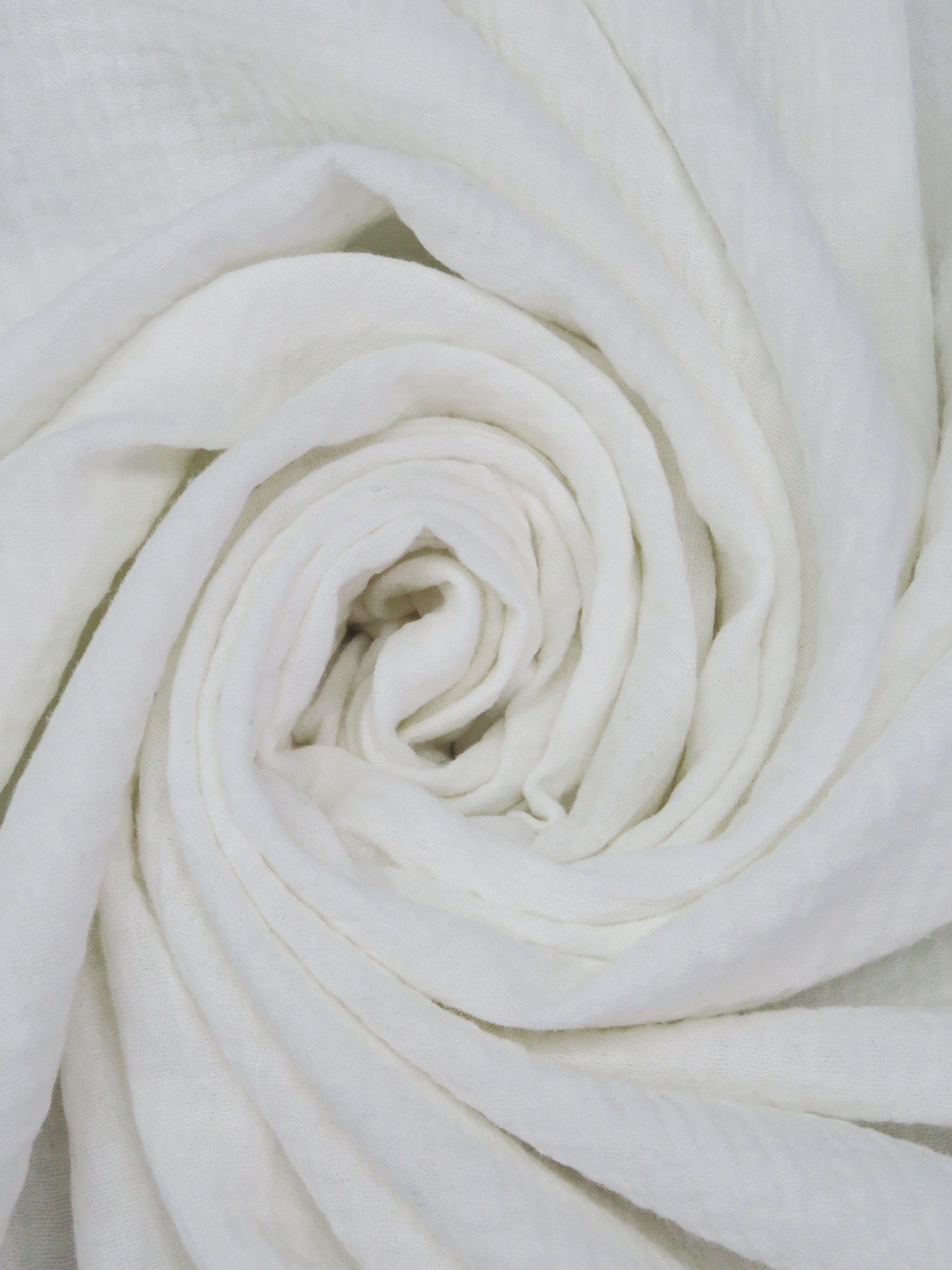 【argue】LINEN VOILE GAUZE PULLOVER/WHITE Fabric IL030 Gauze 100% Linen Fabric Bleached