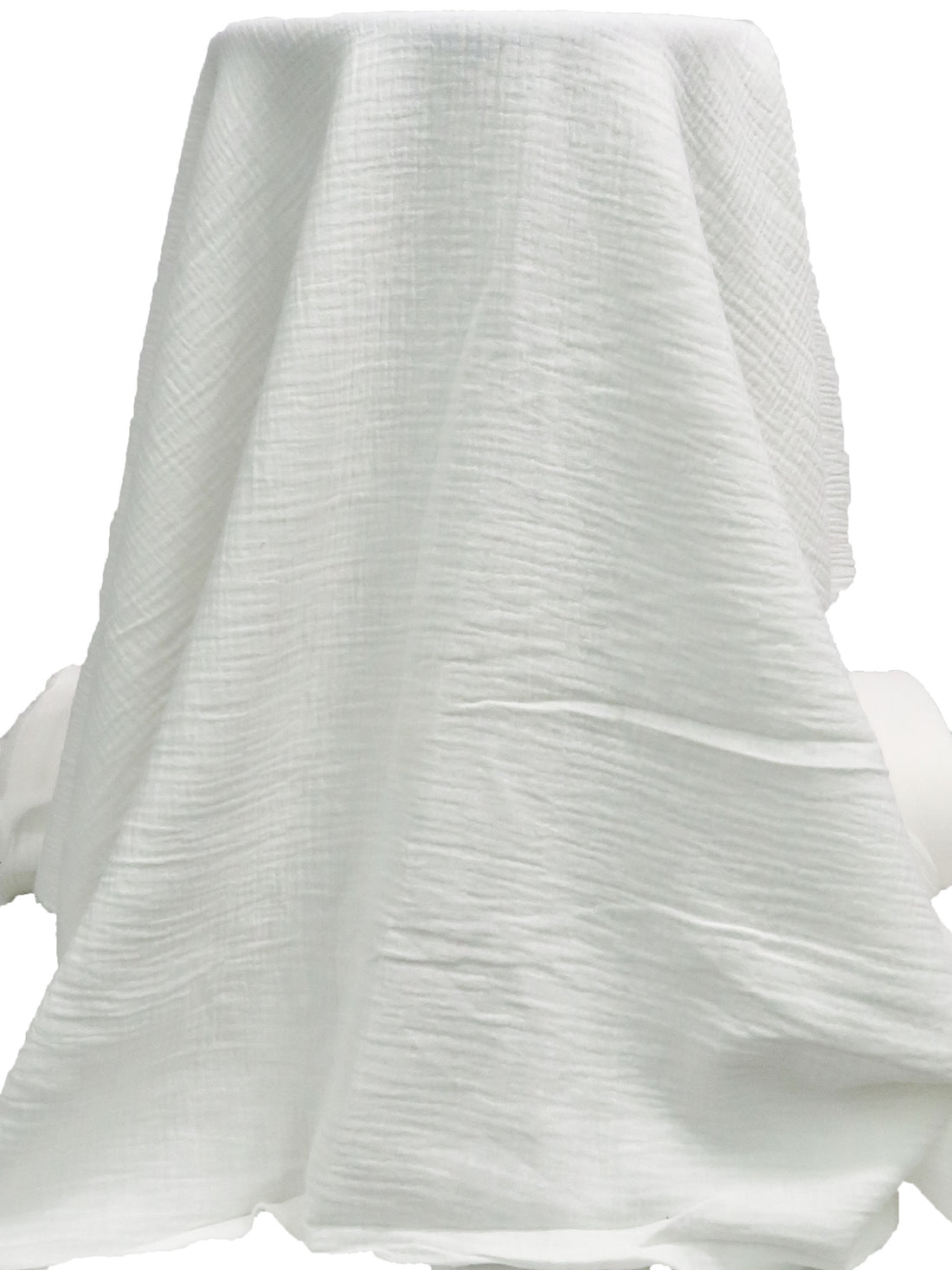 Dove White 100% Cotton Double Crinkle Gauze - NY Designer - 52W