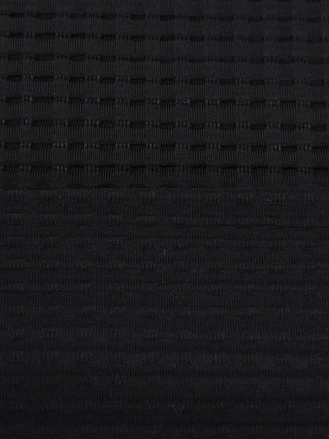 Muted Black Polyester/Lycra Ribbed Novelty Double Knit - NY Designer - 52W