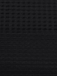 Muted Black Polyester/Lycra Ribbed Novelty Double Knit - NY Designer - 52W