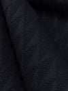 Navy Polyester/Lycra Geometric Textured Double Knit - NY Designer - 48W
