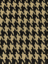 Camel/Black 100% Polyester Houndstooth Suiting 58W