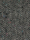 Light Gray/Black/Multi Polyester/Wool Tweed Herringbone Suiting 60W