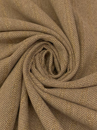 Pale Brown/Almond/Muted Cream Polyester/Wool Broken Herringbone Suiting 56W