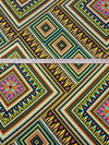 Olive/Turquoise Surf/Black/Multi Polyester/Lycra Abstract Geometric Print ITY Knit 56W