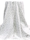 White/Light Gray/Gray 100% Cotton Floral Stem Print Jersey Knit 60W