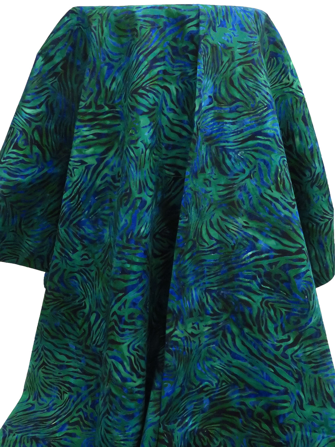 Teal/Dark Green/Midnight Blue/Multi 100% Cotton Animal Artisan Batiks Jungle Dreams - Robert Kaufman - 44W