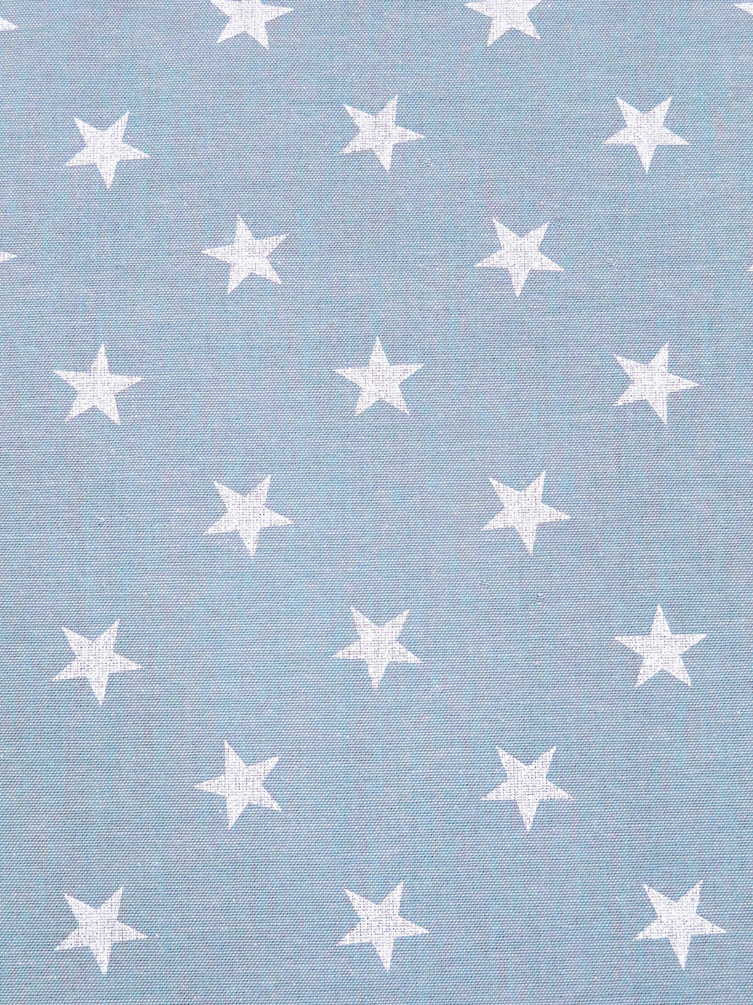 Light Steel Blue/White 100% Cotton Stars Print Classiques Chambray - Sevenberry By Robert Kaufman - 44W