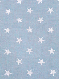 Light Steel Blue/White 100% Cotton Stars Print Classiques Chambray - Sevenberry By Robert Kaufman - 44W