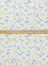 White/Canary/Pacific Sea/Multi 100% Cotton Floral Print Jersey Knit 64W