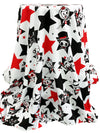 White/Red/Black Cotton/Lycra Circus Stars Print Jersey Knit - Tokidoki - 58W