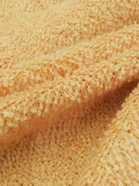 Honey Yellow 100% Polyester Terry Sweater Knit 54W