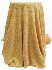 Honey Yellow 100% Polyester Terry Sweater Knit 54W