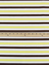 White/Lemon/Chocolate/Silver Polyester/Metallic/Lycra Horizontal Stripe Jersey Knit 58W