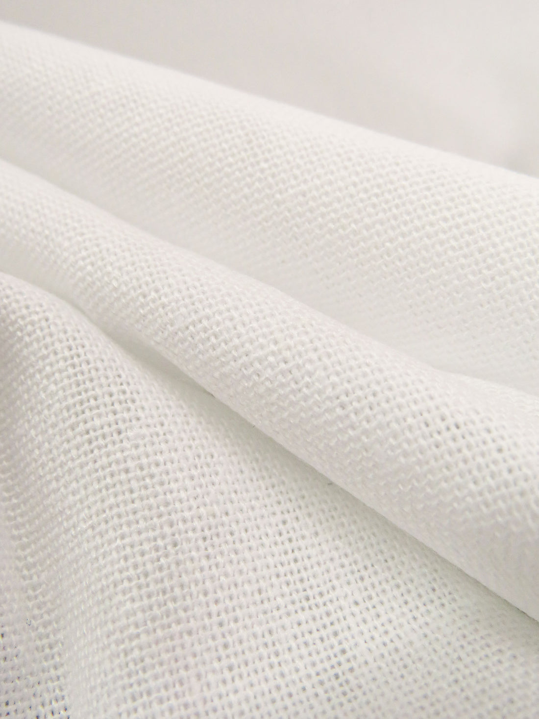 White Organic Linen/Rayon Shirt Weight Woven 54W