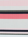 Stone/Bright Salmon/Rifle Green/Multi Polyester/Lycra Horizontal Stripe Print Multi Rib Knit 56W