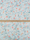 Sky Blue/Cherry Blossom Pink/Sage/Multi 100% Cotton Watercolor Floral Print Jersey Knit 66W