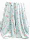 Sky Blue/Cherry Blossom Pink/Sage/Multi 100% Cotton Watercolor Floral Print Jersey Knit 66W