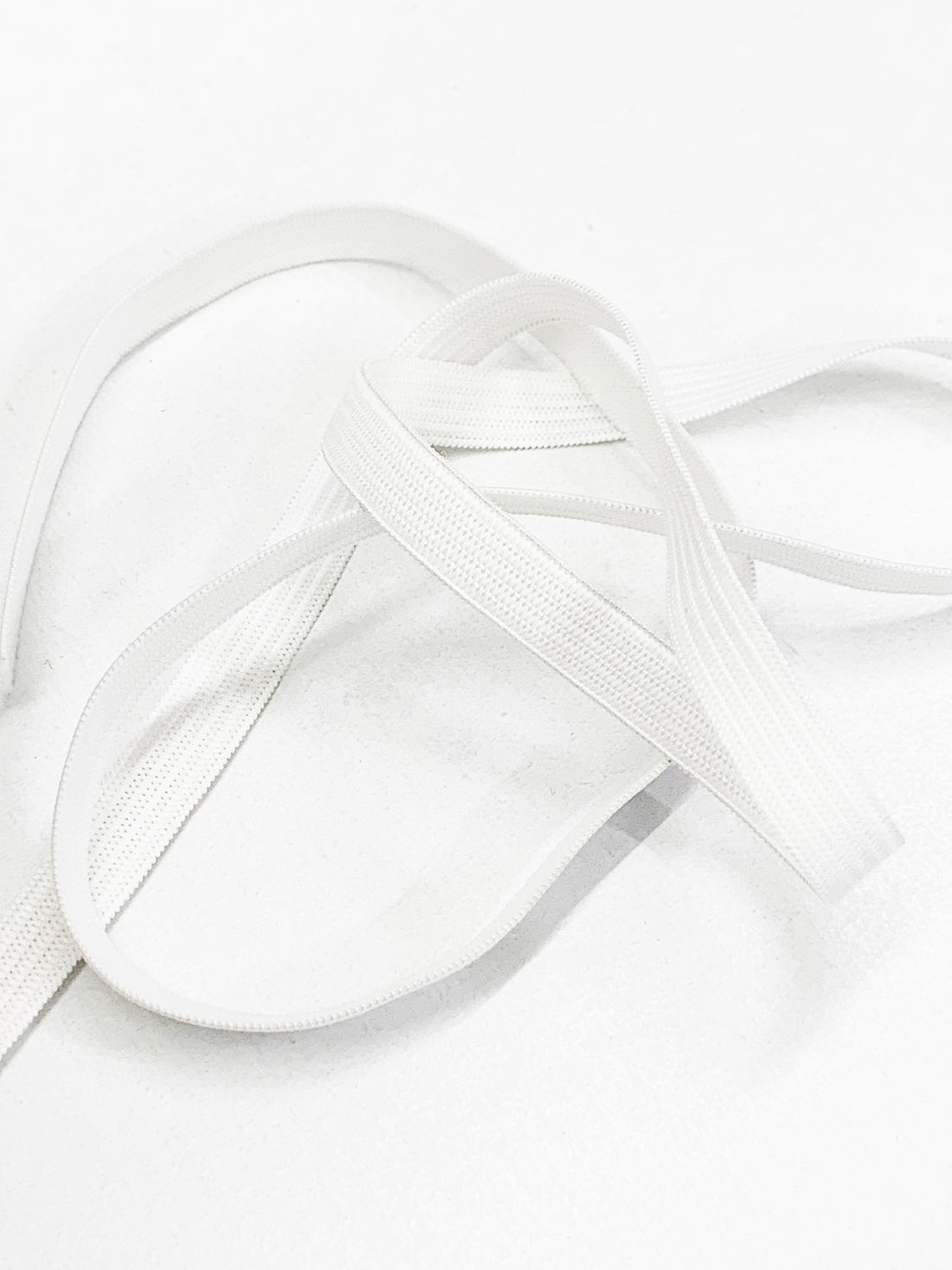 3/8" Wide White Braided Elastic - Sold By The Spool Only