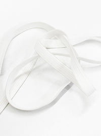 3/8" Wide White Braided Elastic - Sold By The Spool Only